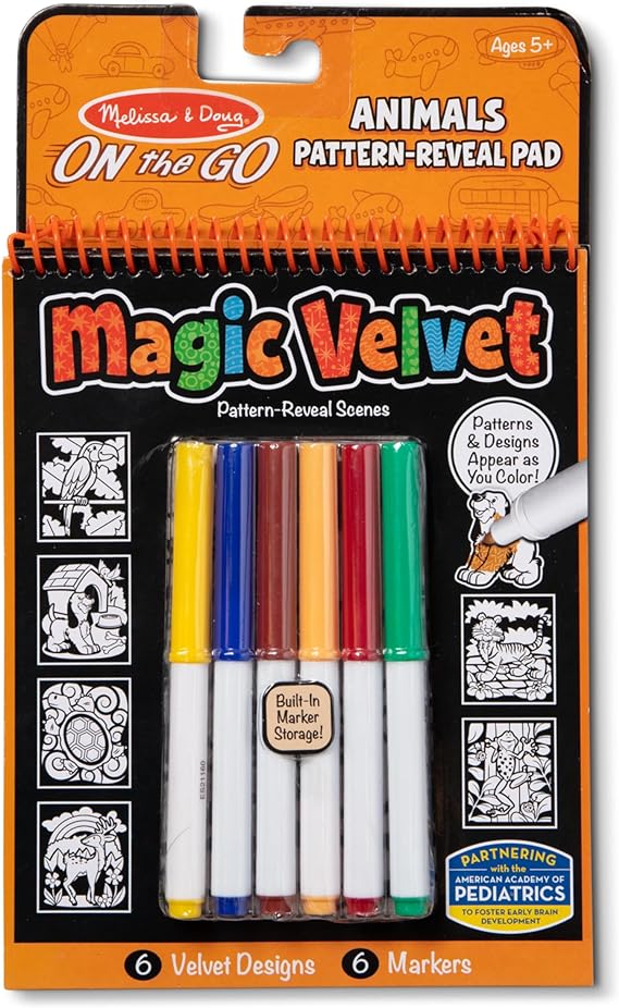 Buy Melissa & Doug Magic Velvet Animal Coloring Activity Set | Yallatoys.com