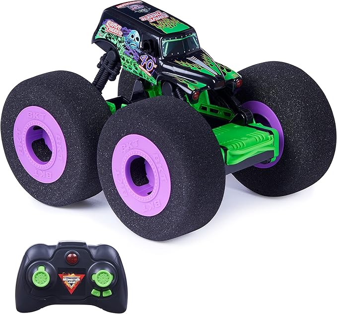 Buy Monster Jam Remote Control Ramp Champ Grave Digger Vehicle | Yallatoys.com