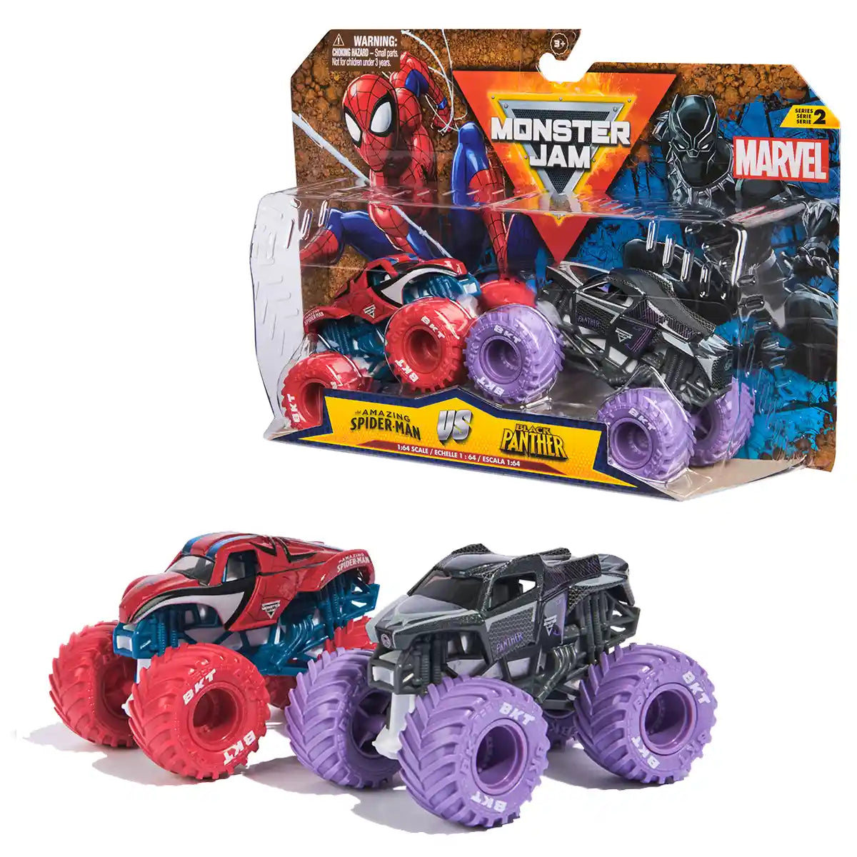 Buy Monster Jam Marvel Vehicles 2 Pack | Yallatoys.com