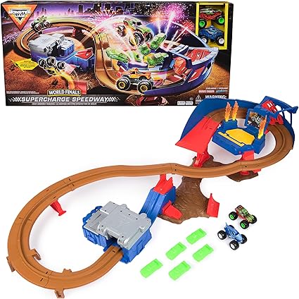 Buy Monster Jam Super Charger Speedway Playset | Yallatoys.com