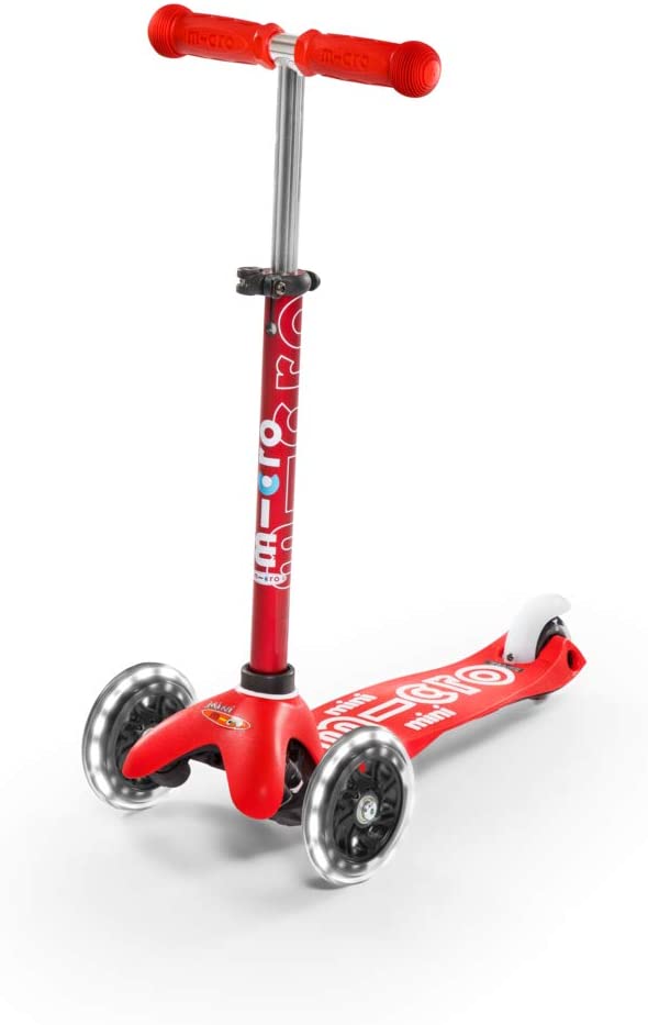 Buy Micro Mini Red Scooter With Led Wheels | Yallatoys.com