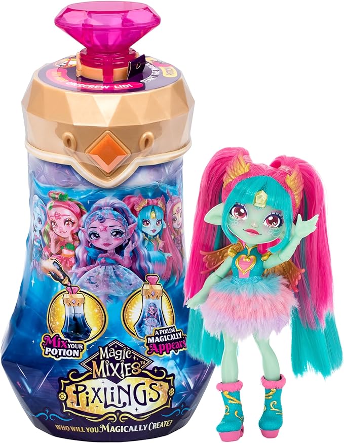 Buy Magic Mixies Pixlings Diamond Amber The Dragon Pixling Doll | Yallatoys.com