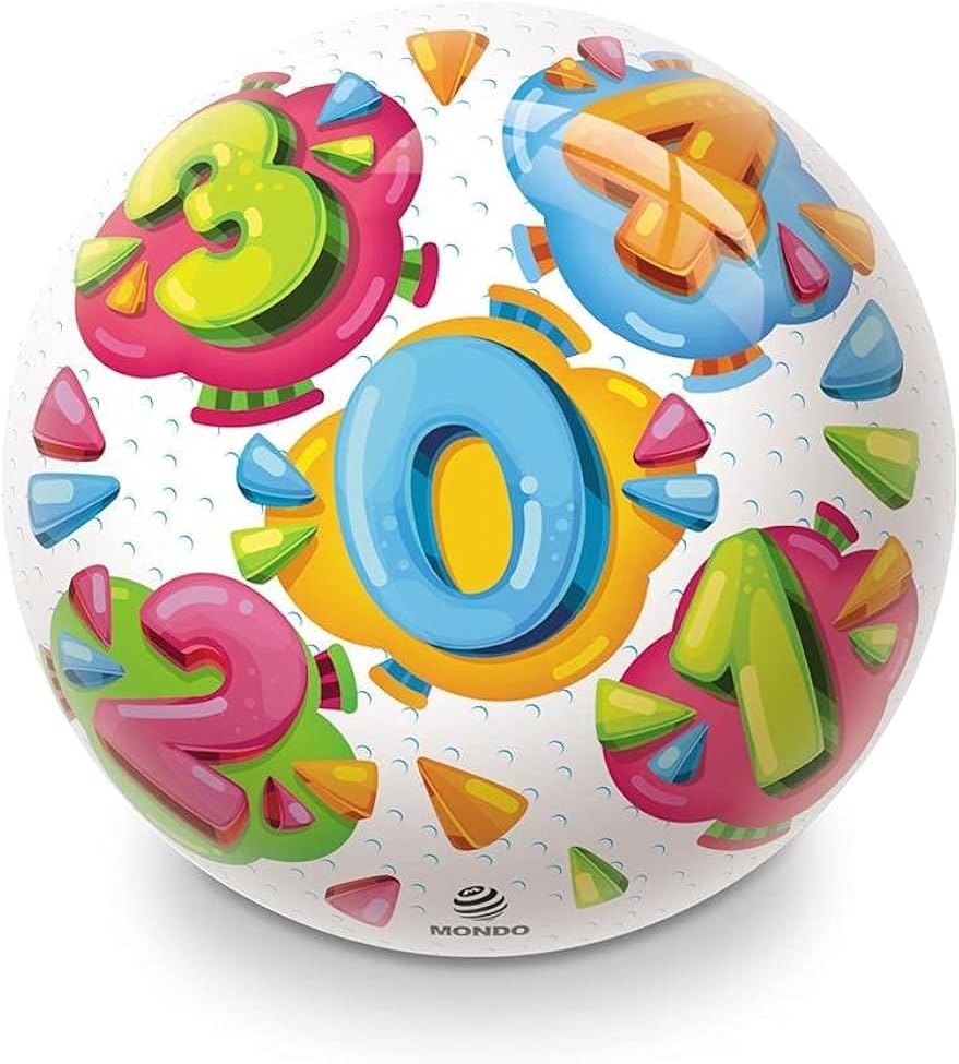 Buy Mondo PVC Bio Ball Numbers 23cm | Yallatoys.com