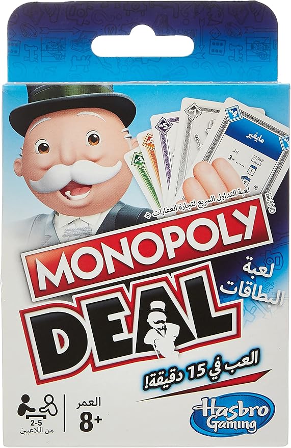 Buy Monopoly Deal Card Game (Arabic) | Yallatoys.com