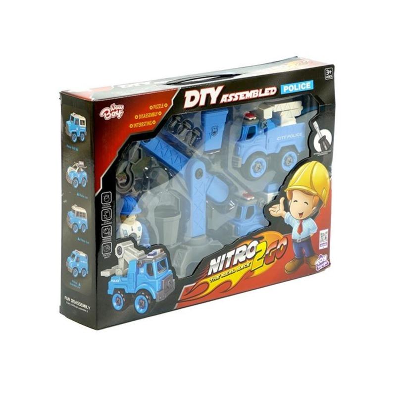 Buy Nitro2Go Assembling Car Set Police 11pcs | Yallatoys.com