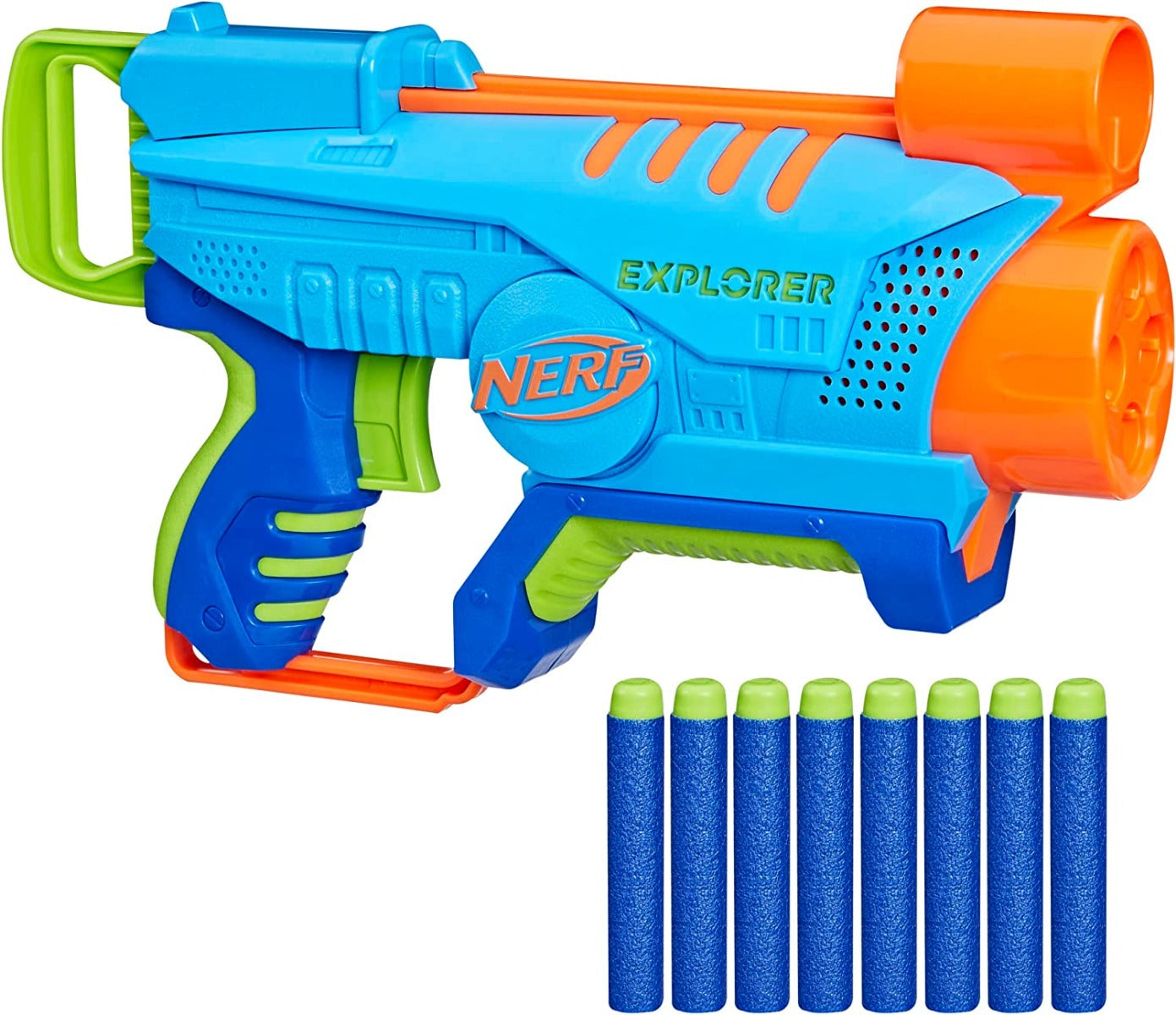 Buy Nerf Elite Junior Explorer Foam Blaster with 8 Darts | Yallatoys.com