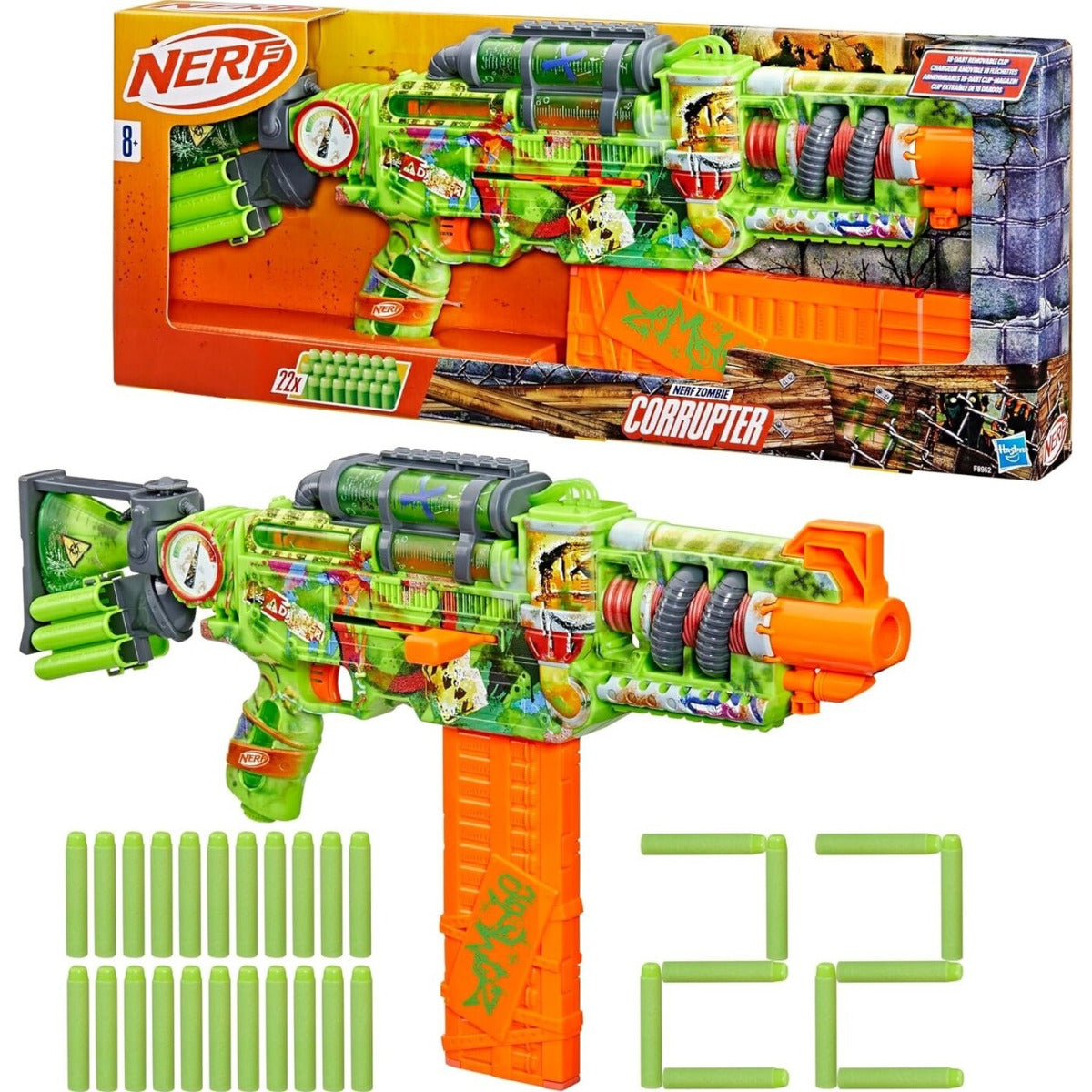 Buy Nerf Zombie Corrupter Dart Blaster (Sold Separately Subject To Availability) | Yallatoys.com