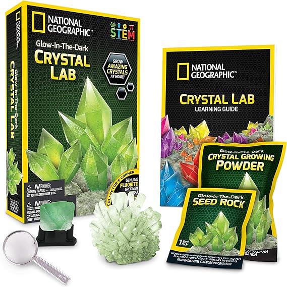 Buy National Geographic Glow-in-the-Dark Crystal Lab Kit Green | Yallatoys.com