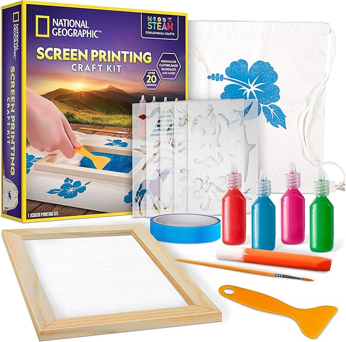 Buy National Geographic Screen Printing Craft Kit | Yallatoys.com
