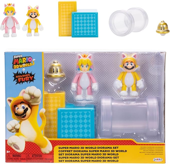 Buy Nintendo 2.5inch Action Figures 3D World Diorama Set | Yallatoys.com