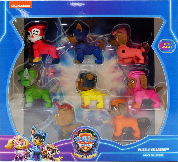 Buy Paw Patrol The Mighty Movier 3D Puzzle Erasers 8pcs (Sold Separately Subject to Availability) | Yallatoys.com