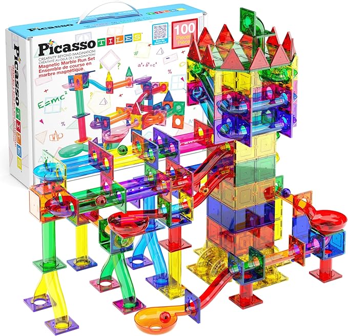 Buy PicassoTiles Marble Run Building Blocks 100pcs | Yallatoys.com