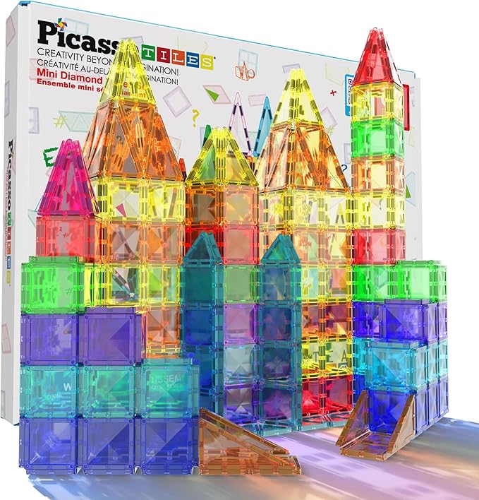 Buy Picasso Tiles Magnetic Building Set Travel Sized 60pcs | Yallatoys.com