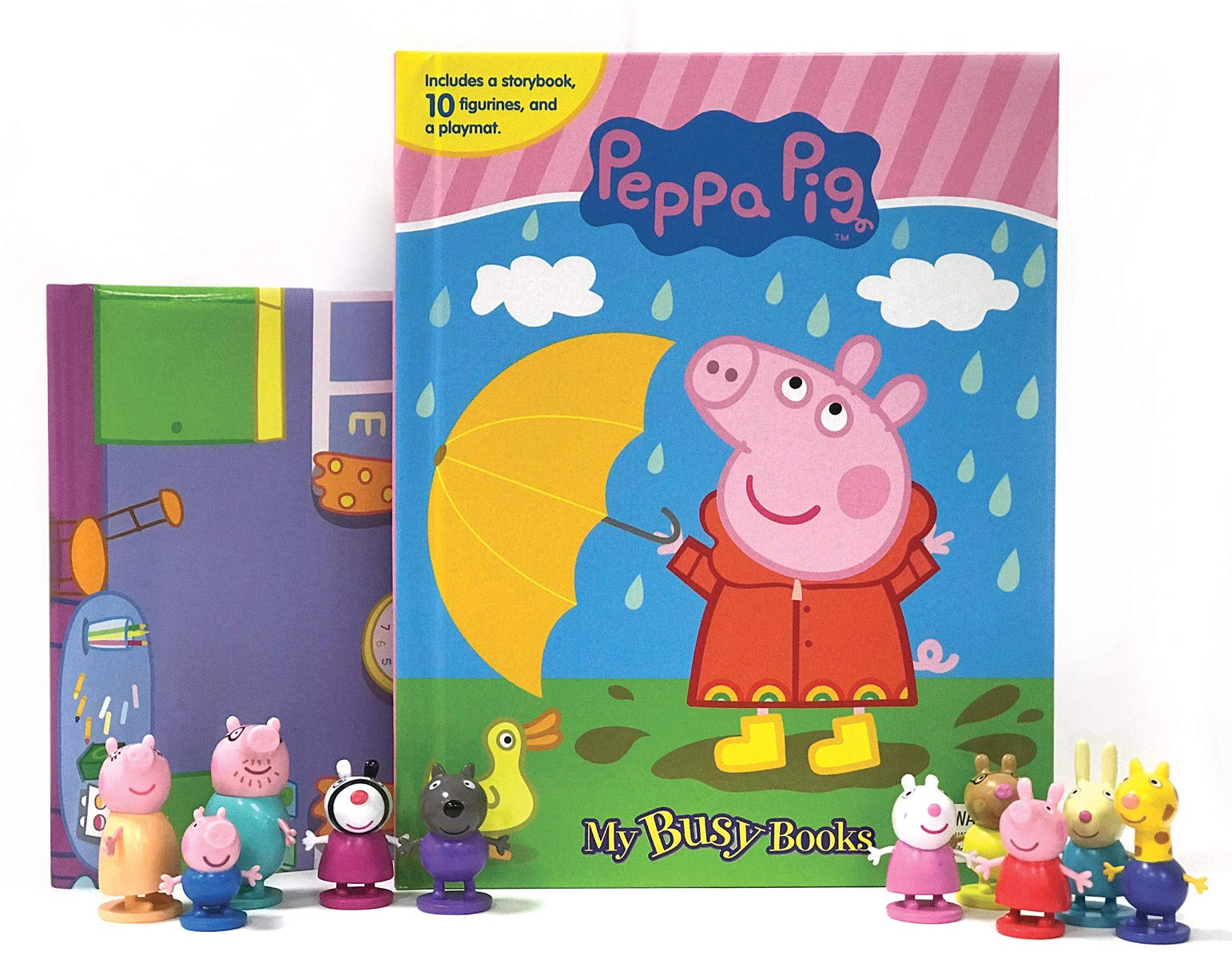 Buy Phidal Eone Peppa Pig My Busy Book 10 Figurines and a Playmat Board Book | Yallatoys.com
