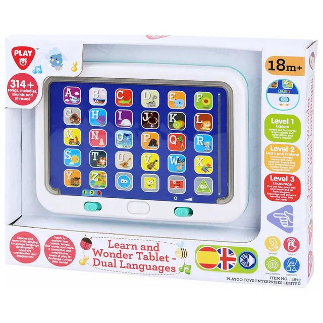 Buy Playgo Learn And Wonder Tablet Learning Toy Dual Languages | Yallatoys.com