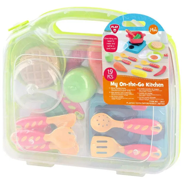 Buy Playgo My On The Go Kitchen Playset 19 Pcs | Yallatoys.com