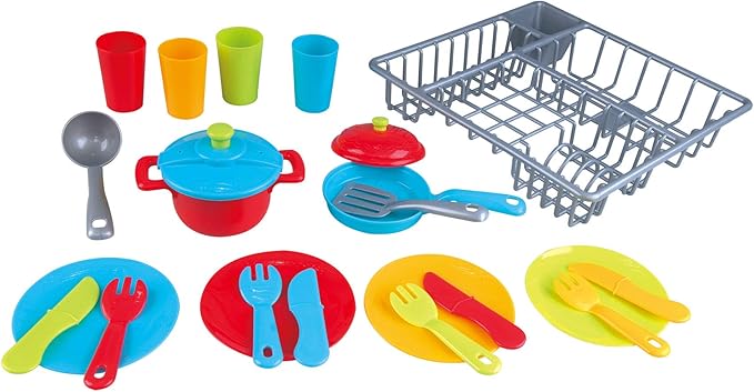 Buy Playgo Dish Drainer And Kitchenware 23 Pcs | Yallatoys.com