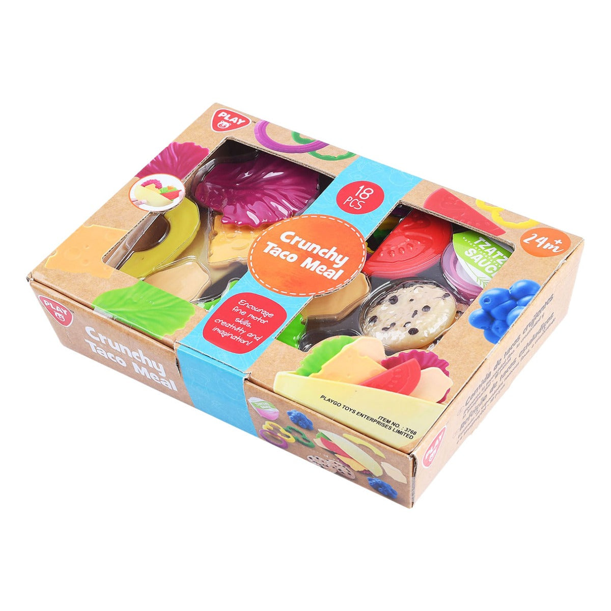 Buy Playgo Food Crunchy Taco Playset 18pcs | Yallatoys.com