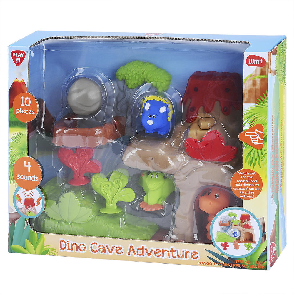 Buy Playgo Dino Cave Adventure 10 Pieces Battery Operated | Yallatoys.com