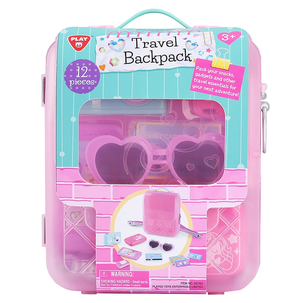 Buy Playgo Travel Backpack 12 pieces | Yallatoys.com