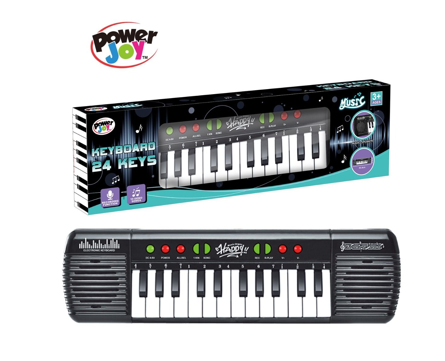 Buy Power Joy Music Keyboard 24Keys with Mic Battery Operated | Yallatoys.com