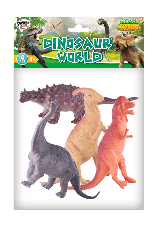Buy Power Joy Animal Worldz Dinosaur 4pcs | Yallatoys.com