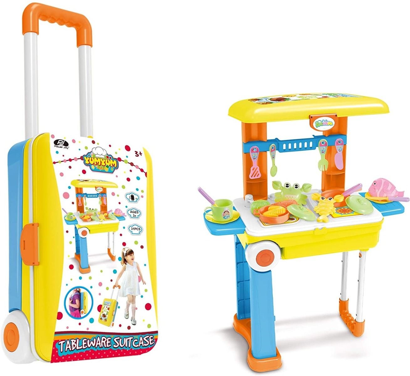 Buy Power Joy Yumyum Tableware Suitcase 31pcs | Yallatoys.com