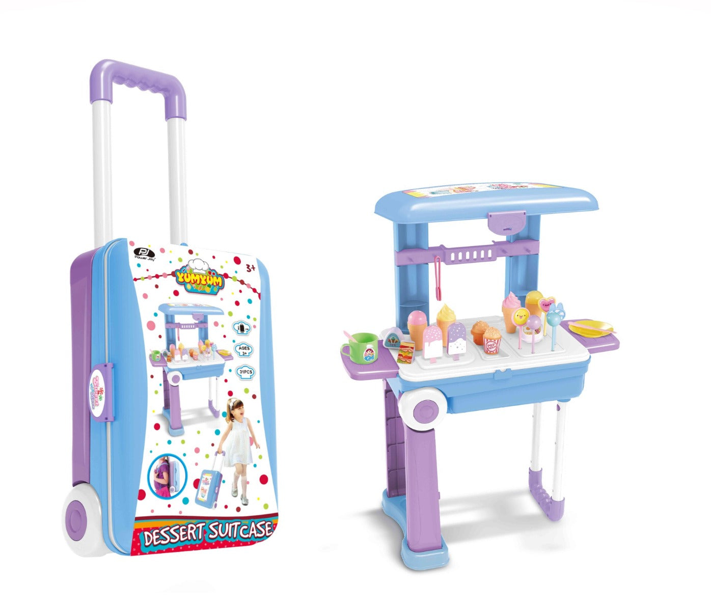 Buy Power Joy Yumyum Dessert Suitcase 31pcs Set | Yallatoys.com