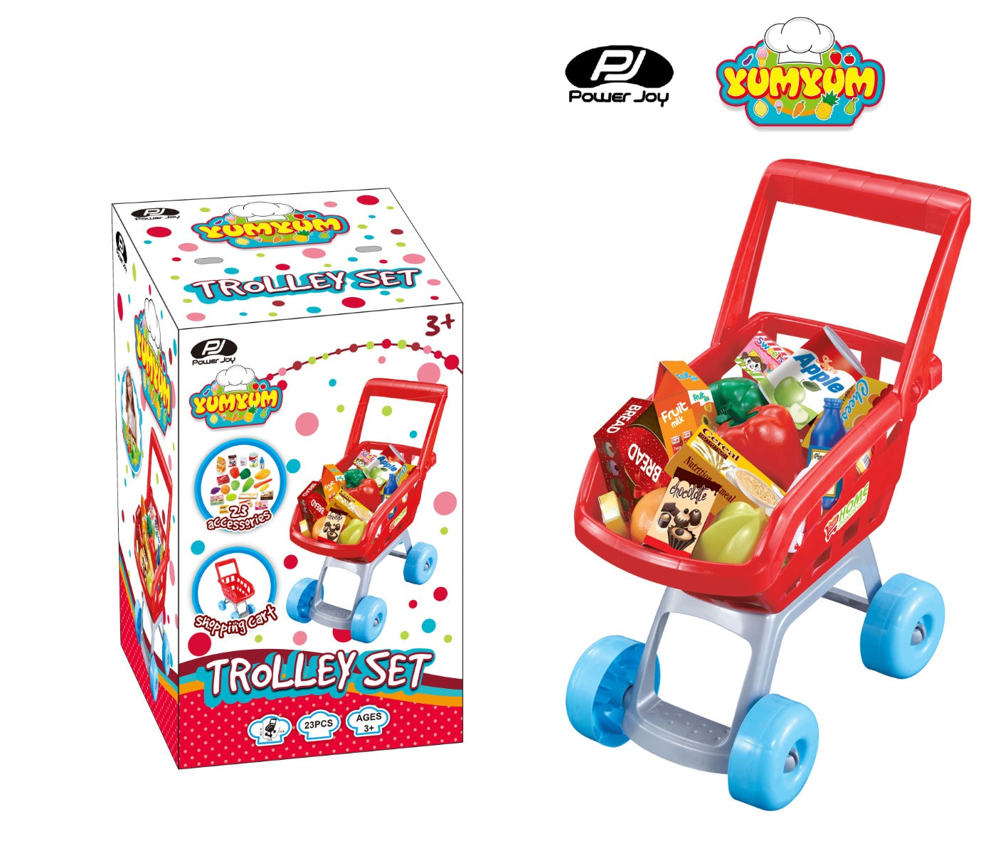 Buy Power Joy Yumyum Trolley Set 22pcs | Yallatoys.com