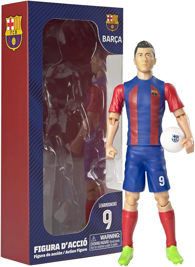 Buy Sockers FC Barcelona Lewandowski 20 cm | Yallatoys.com