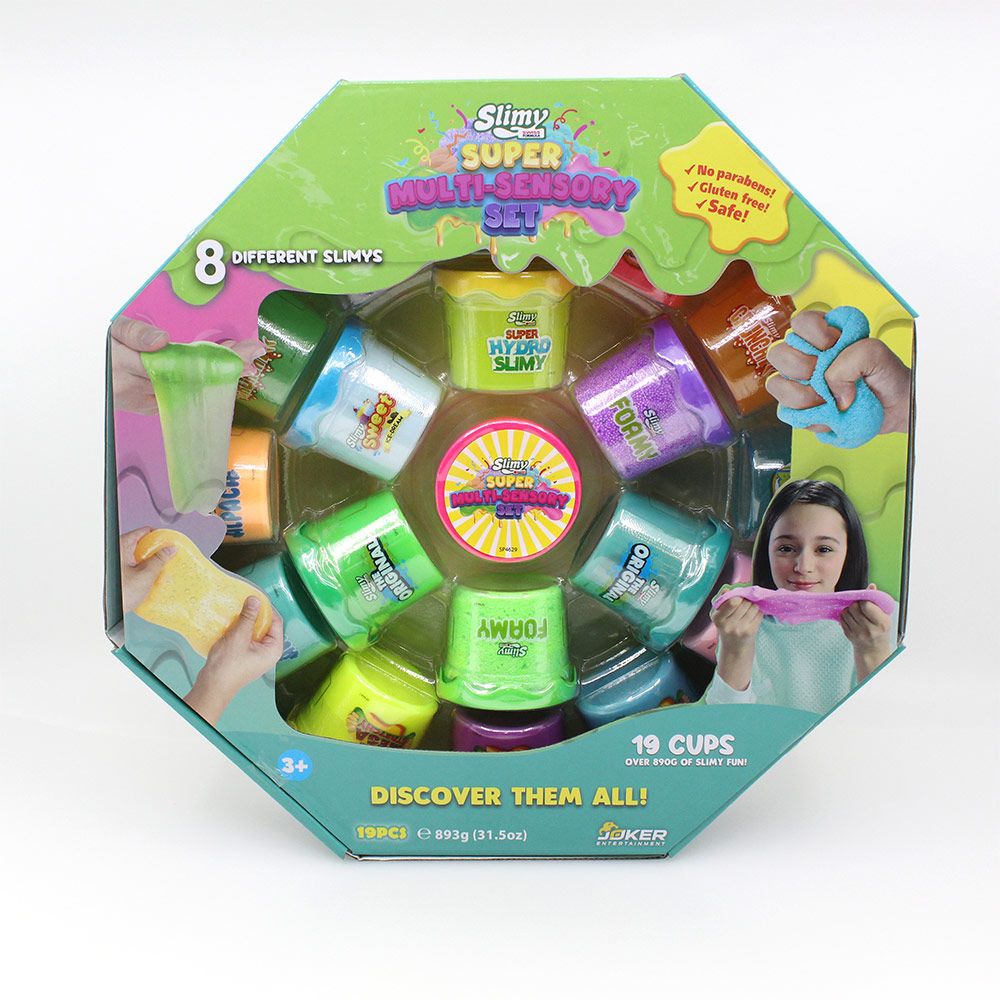 Buy Slimy Super Multi Sensory Set Octagon Version 19Pcs | Yallatoys.com