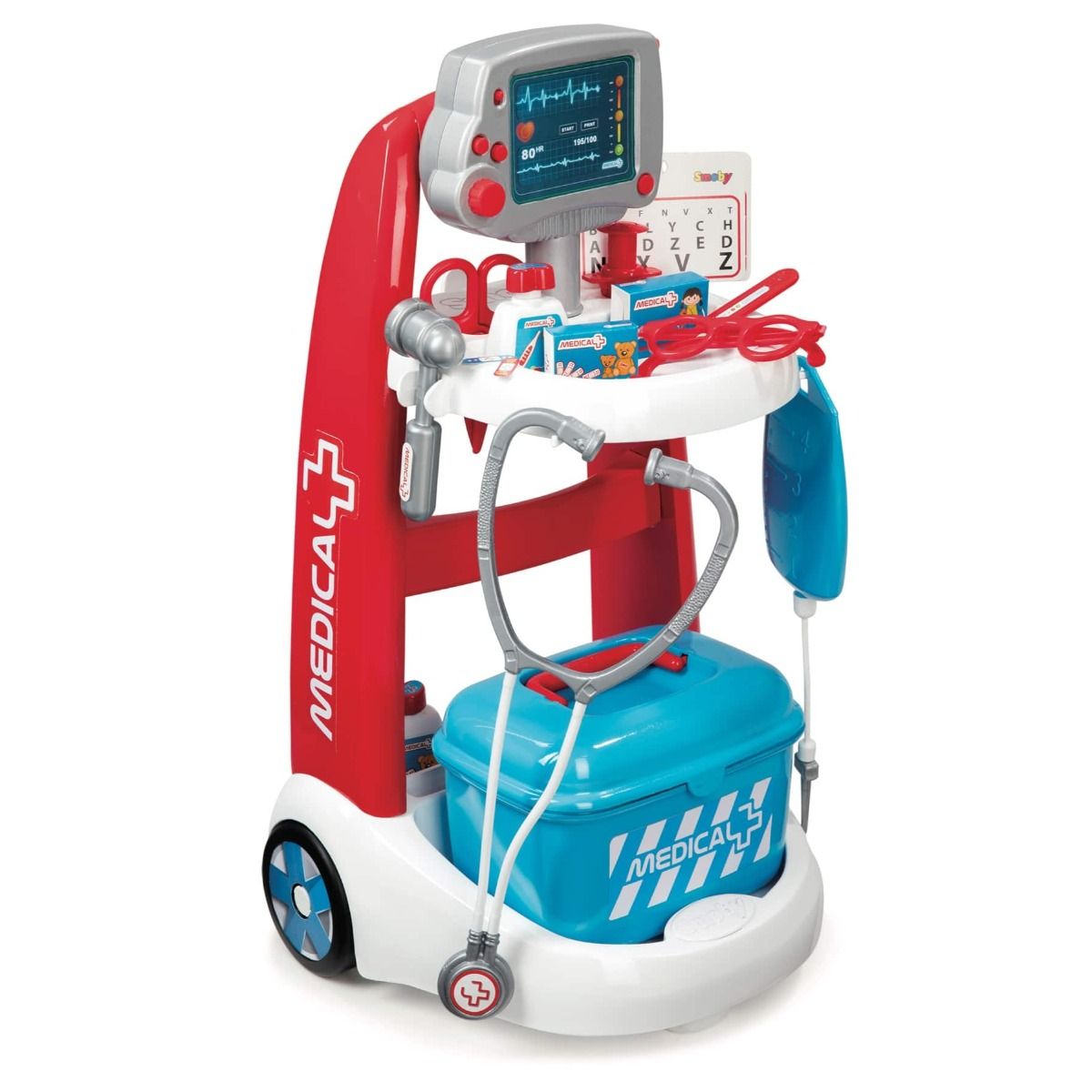Buy Smoby Childrens Medical Rescue Trolley Playset | Yallatoys.com