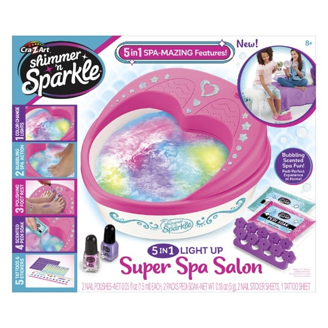 Buy Shimmer N Sparkle 5-in-1 Light Up Super Spa Salon | Yallatoys.com