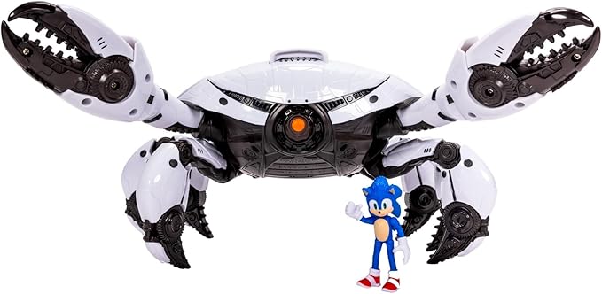 Buy Sonic 3 Movie Toys Crab Mech Pinching Claws Playset with 2.5 Inch Sonic Action Figure | Yallatoys.com