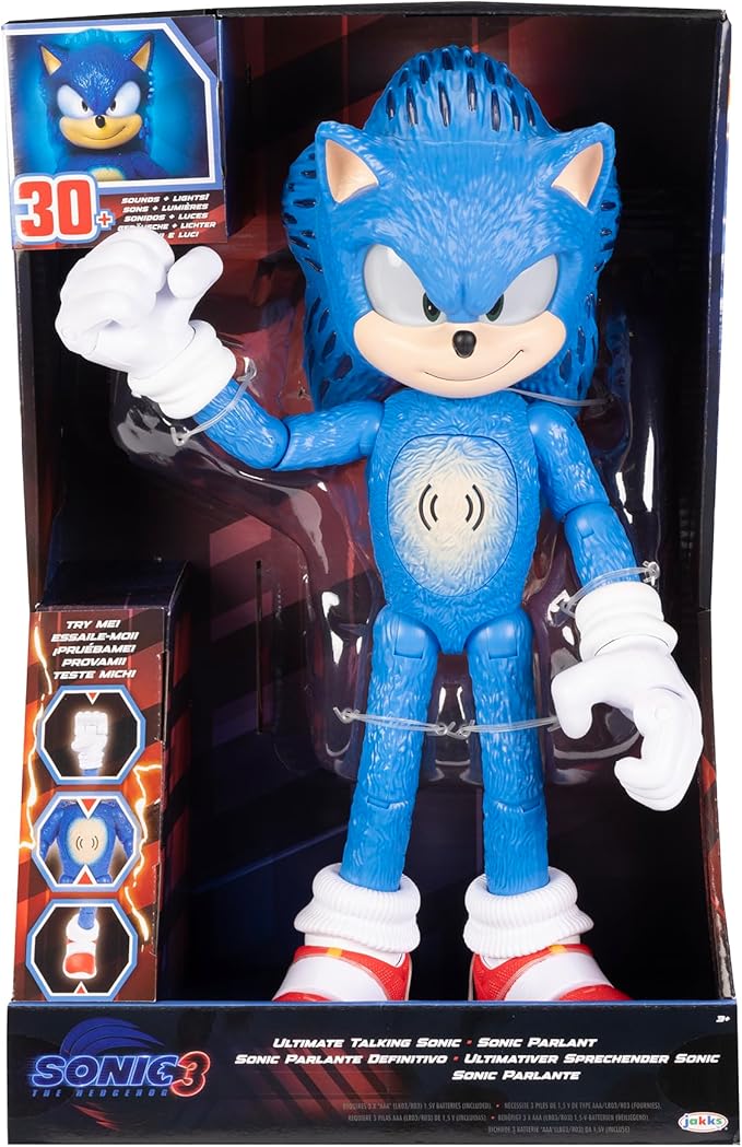 Buy Sonic The Hedgehog 3 Ultimate Talking Sonic 12Inch Figure | Yallatoys.com