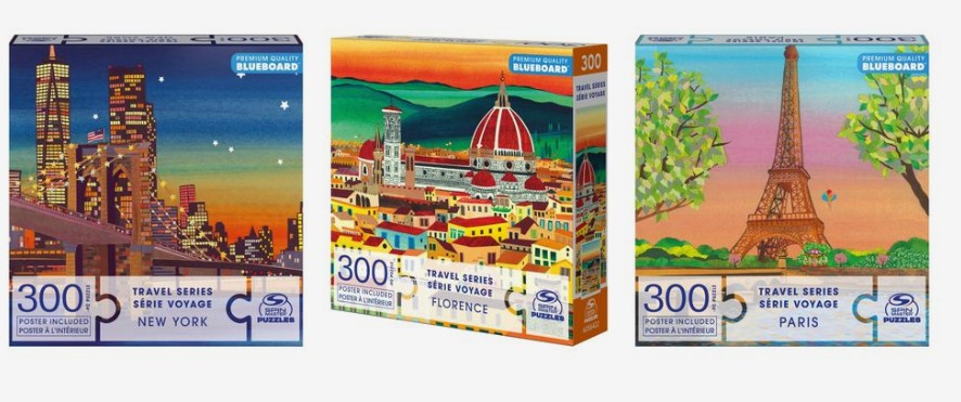 Buy Spin Master Puzzles Travel Series Jigsaw Puzzle 300 Pcs (Sold Separately Subjected To Availability) | Yallatoys.com