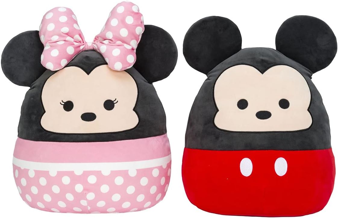Buy Squishmallows 8inch Disney Mickey and Minnie Mouse 2pcs Pack Plush Toy | Yallatoys.com