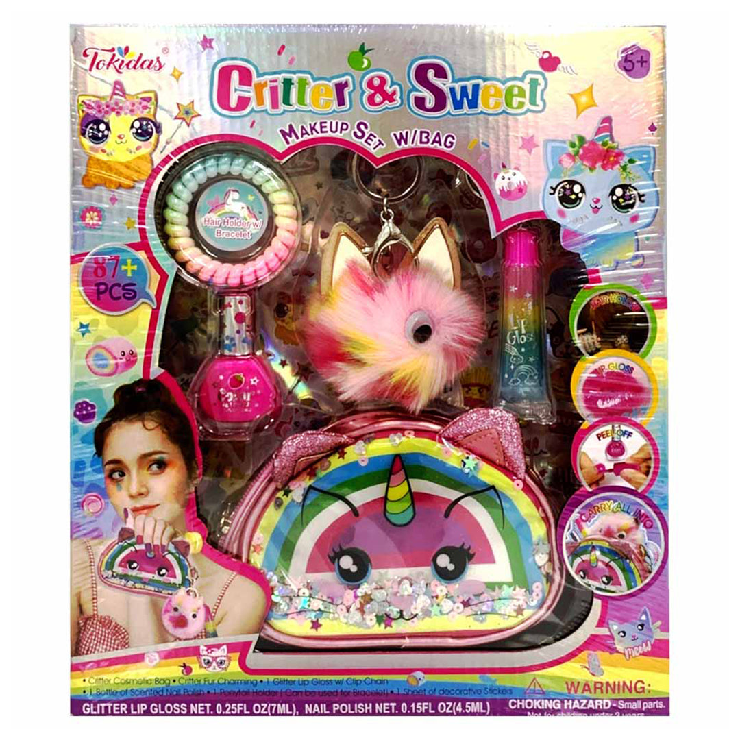 Buy Tokidas Girls Critter & Sweet Make Up Set With Bag | Yallatoys.com