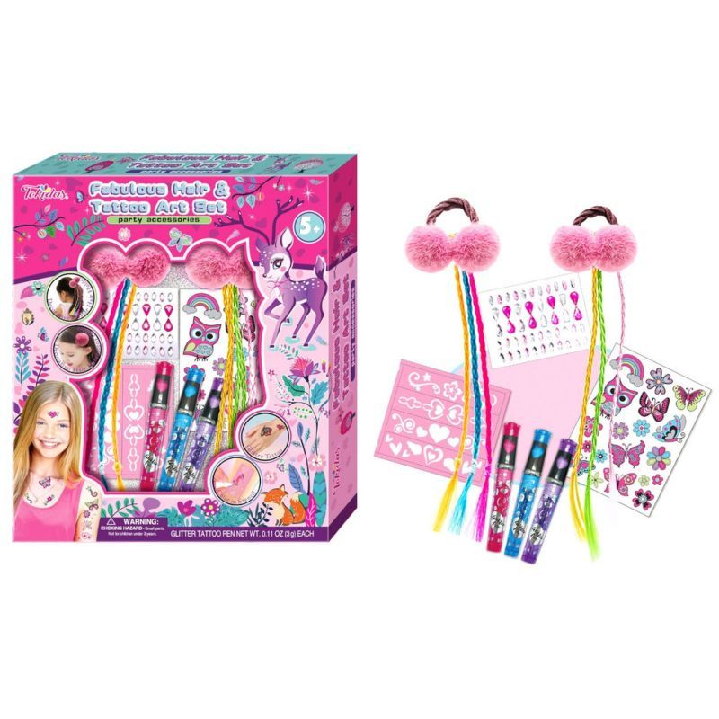 Buy Tokidas Fabulous Hair & Tattoo Art Set-Party Accessories | Yallatoys.com