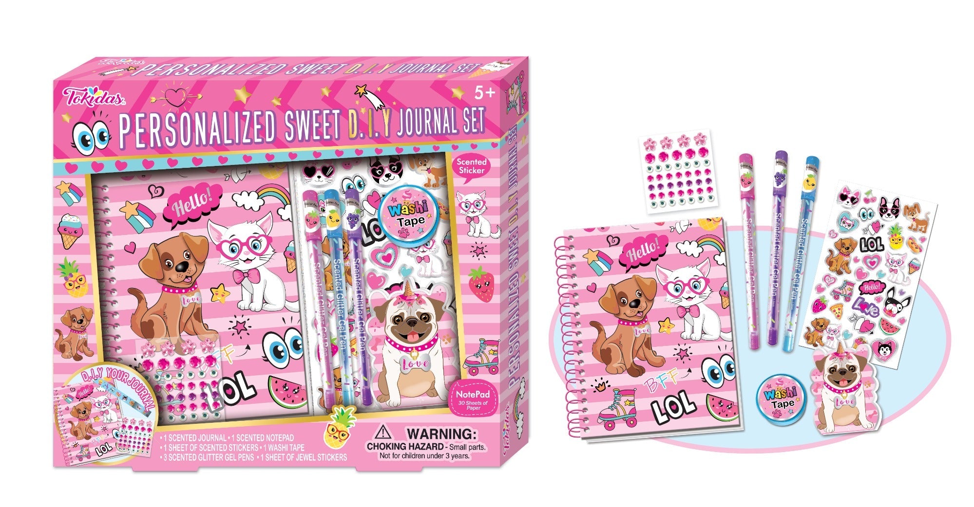 Buy Tokidas Personalized Sweet DIY Journal Set | Yallatoys.com
