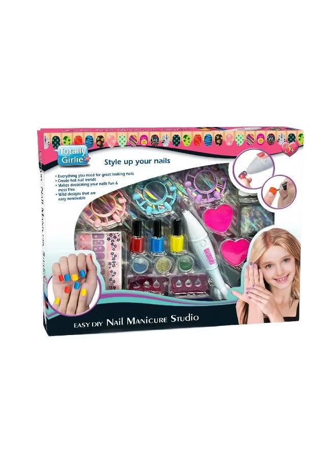 Buy Totally Girlie Easy DIY Nail Manicure Studio Set | Yallatoys.com