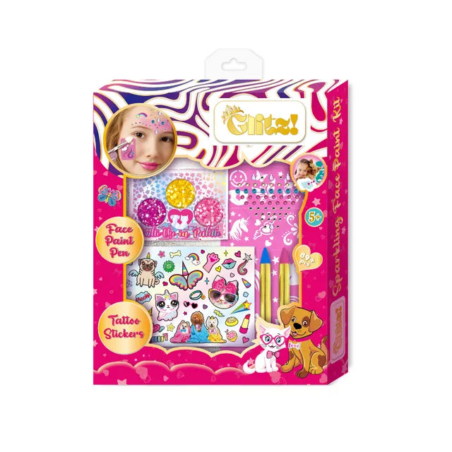 Buy Tokidas Sparkling Tattoo Art And Face Paint Set | Yallatoys.com