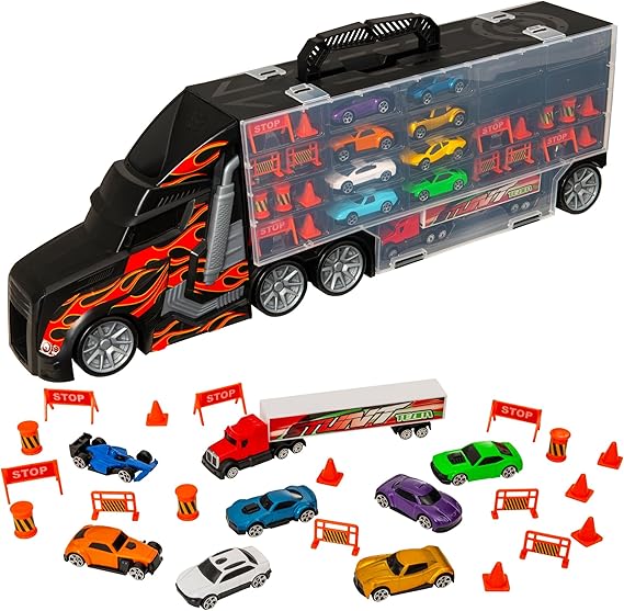 Buy Teamsterz Metro City Transporter With 8 Cars | Yallatoys.com