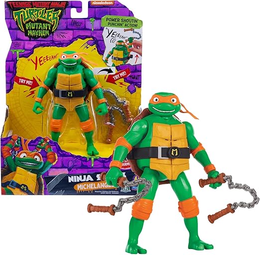 Buy TMNT Ninja Shouts Michelangello Figure | Yallatoys.com