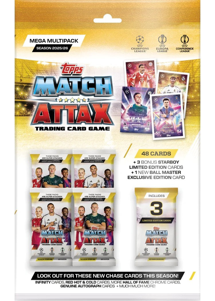 Buy Topps Match Attax 2025/26 Multi Pack (Sold Separately Subjected to Availability) | Yallatoys.com