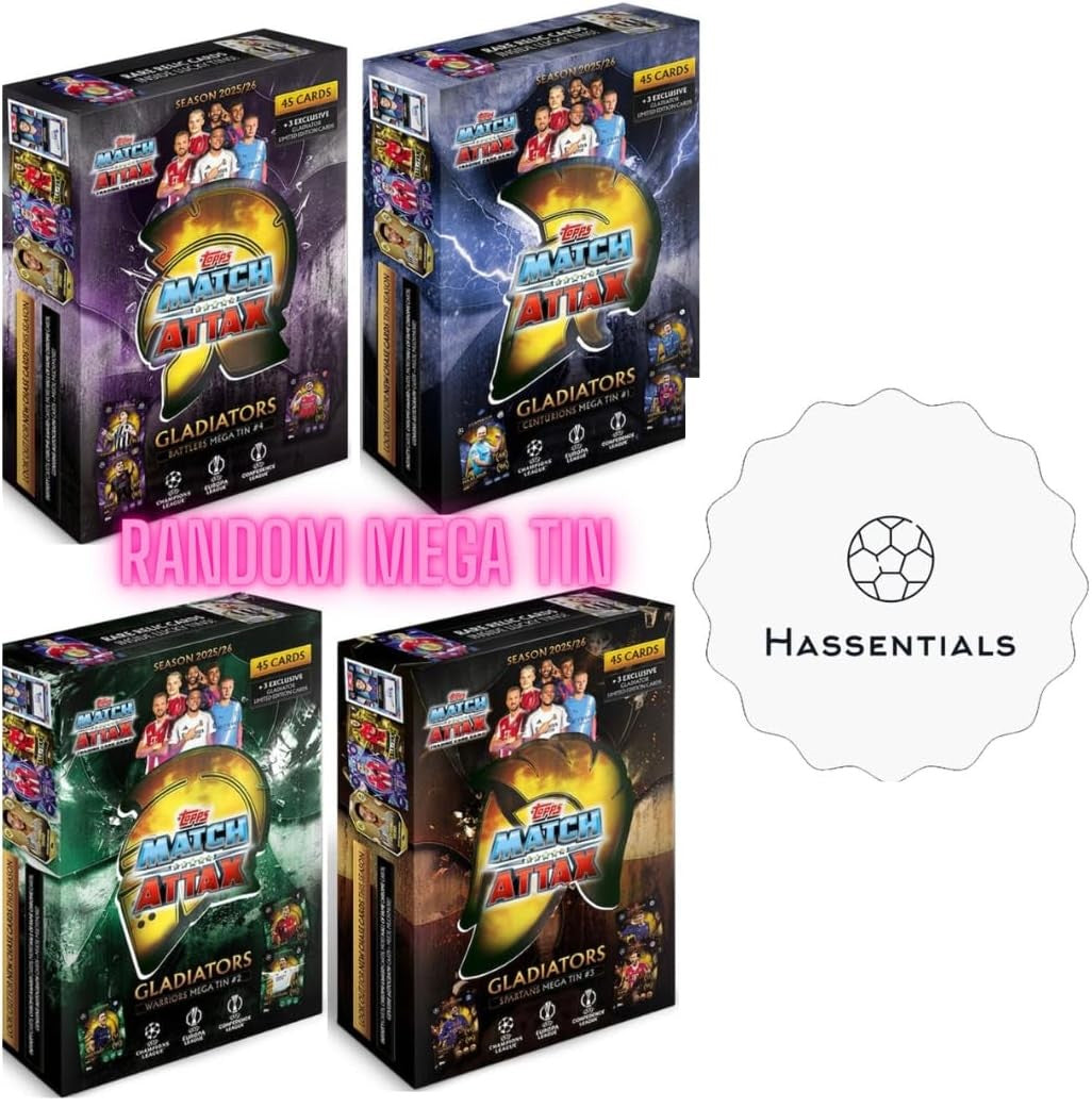 Buy Topps Match Attax 2025/26 Mega Tin (Sold Separately Subjected to Availability) | Yallatoys.com