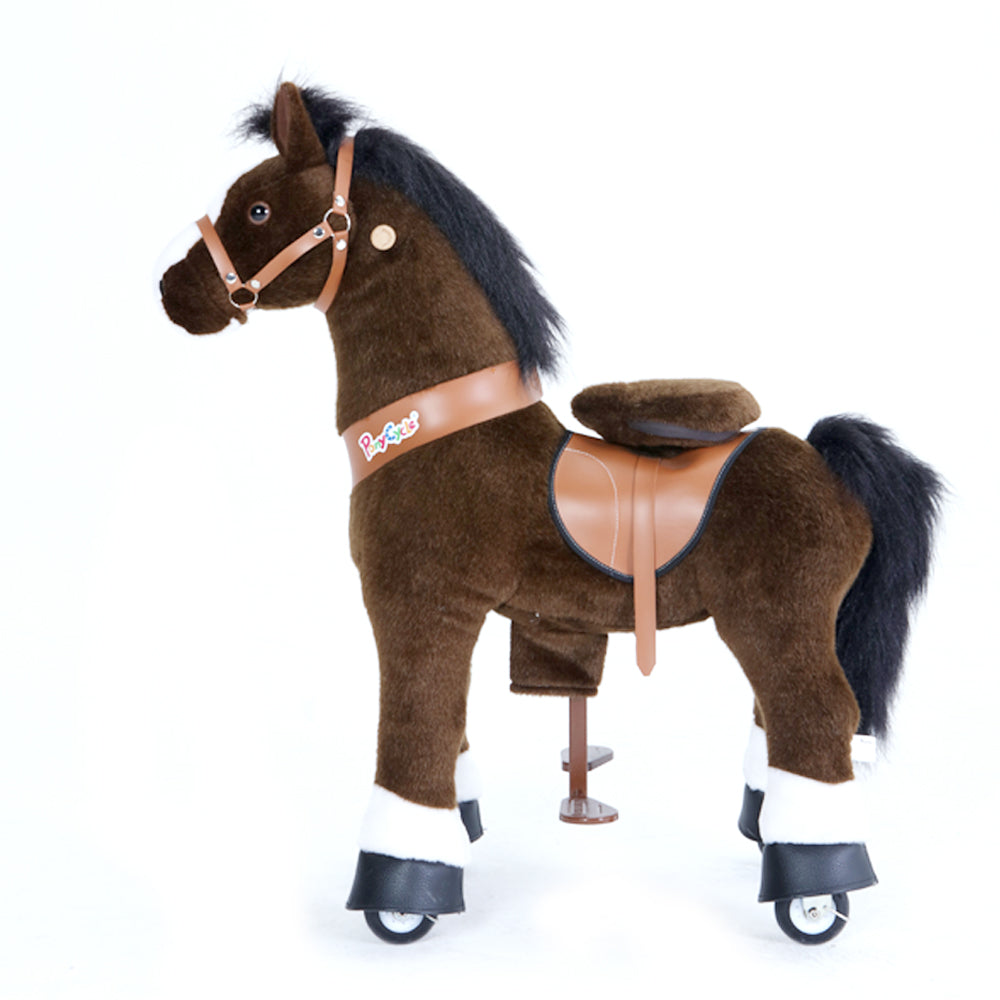Buy Small chocolate brown with white hoof horse | Yallatoys.com