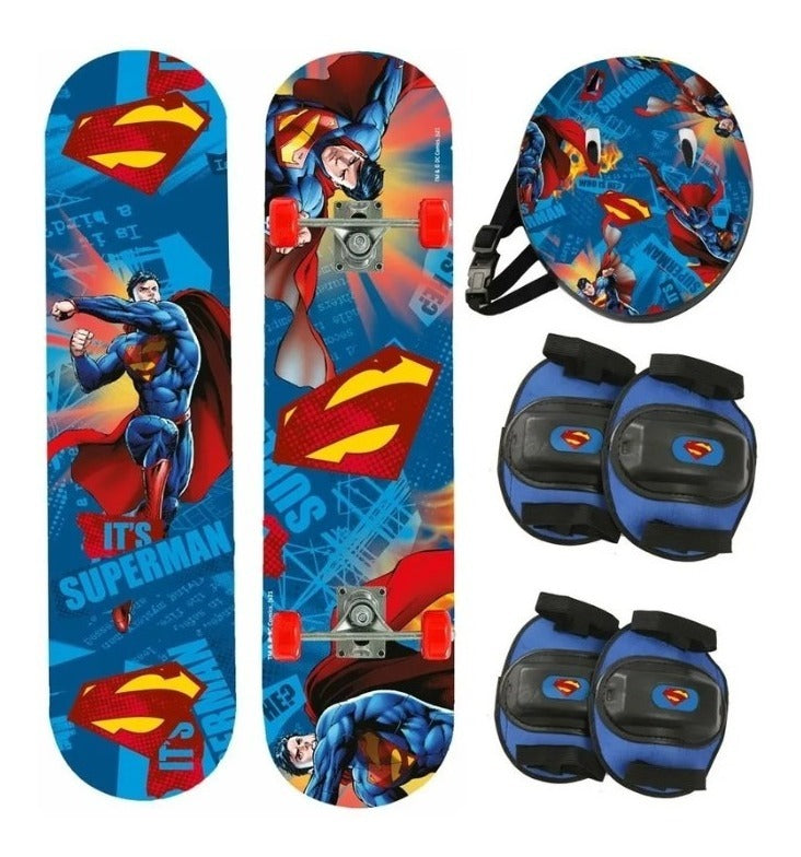 Buy Superman Skate Board with Safety Kit | Yallatoys.com